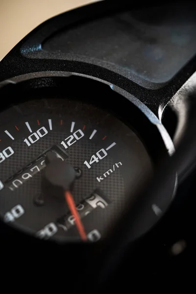 Modern Race Motorcycle Speedometer Detail — Foto Stock