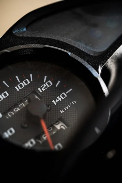 Modern Race Motorcycle Speedometer Detail Foto Stock