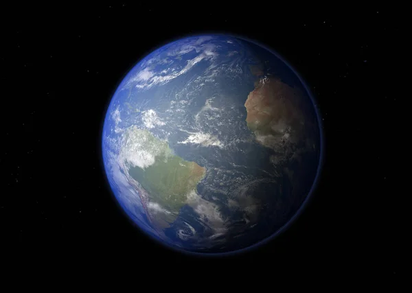 Planeta Ziemia Elementy Tego Obrazu Umeblowane Przez Nasa Renderowanie — Zdjęcie stockowe
