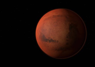 Mars Gezegeni - NASA tarafından desteklenen bu görüntünün elementleri. 3B görüntüleme.