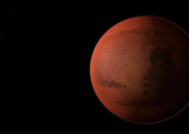 Mars Gezegeni - NASA tarafından desteklenen bu görüntünün elementleri. 3B görüntüleme.