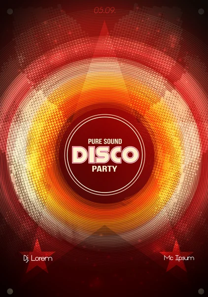 Dance Party design template - Vector Illustration — Stock Vector