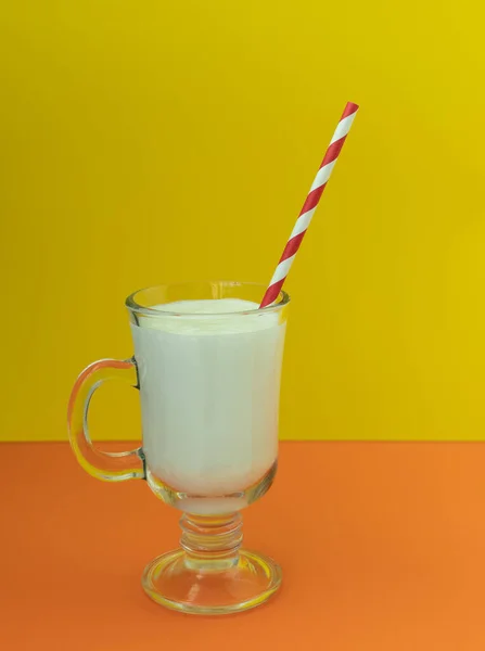 Bebida Iogurte Lassi Cocktail Bebida Tradicional Indiana Probiótico Saudável Indiano — Fotografia de Stock