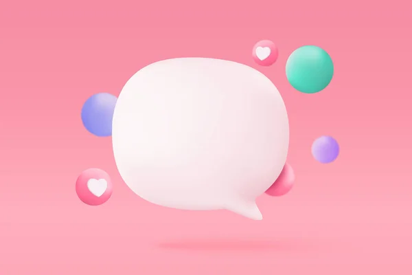 Vector Speech Bubble Tick Mark Photo Gallery Platform Online Social — Stok Vektör