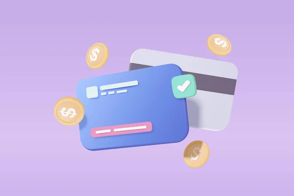 Shield Protection Icon Credit Card Online Payment White Background Concept — ストックベクタ