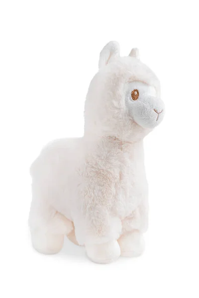 Puszyste Futerkowe Miękkie Zabawki Lamy Udomowione Wielbłądzie Zwierzę Ameryki Południowej — Zdjęcie stockowe