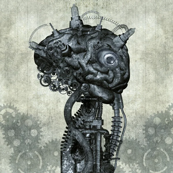 Portrait d'un Cyborg antique — Photo