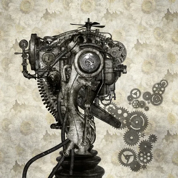 Antika bir Cyborg portresi