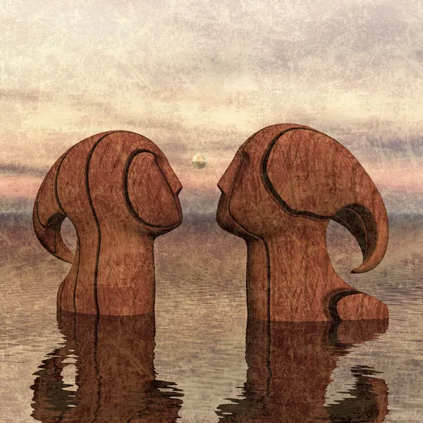 aynı ağaçtan oyulmuş 