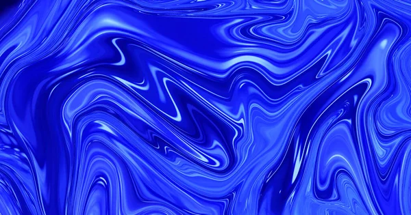 Streszczenie niebieskiego tła. Błyszczący płyn. Struktura wody. 3d renderowanie. — Zdjęcie stockowe