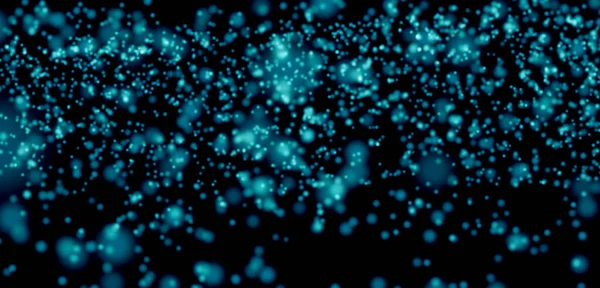 Abstract bokeh dark blue background. Luxary backtop with defocused glowing dots. Blurred glitter mutilated blinking stars and sparks. 3d rendering. Snow glowing in the sun light. — Stok fotoğraf