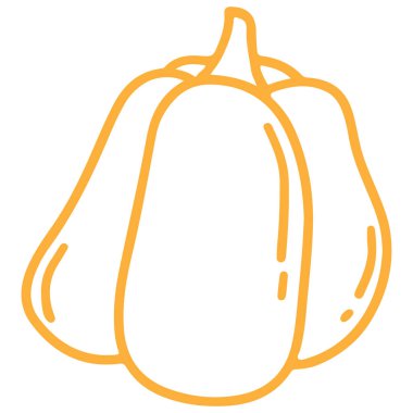 Balkabağım. Karalamalı balkabağı. El çizimi stili. Sonbahar sembolü