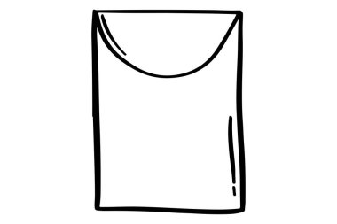 Posta zarfını karalayın. Robot resimdeki mesaj sembolü. E- posta kodu. El çizimi zarf