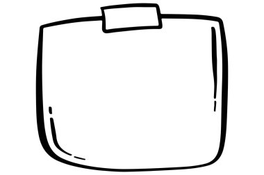 Robot resimdeki not kağıdı. Kağıt karalama. El çizimi not sayfası