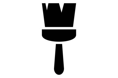 Boya fırçası. Boya fırçası sembolü. Çizim fırçası