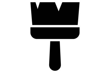 Boya fırçası. Boya fırçası sembolü. Çizim fırçası