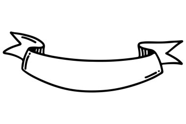 El yapımı kurdele. Siyahlı Doodle etiketi. Robot resimde özet geç