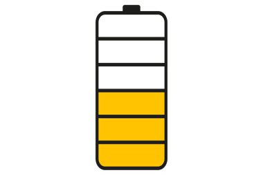 Düşük pil seviyesi. Güç göstergesi. Cep telefonu bataryası durumu. Düşük akümülatör kapasitesi. Güç göstergesi.