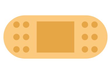 Tıbbi alçı ikonu. Düz alçı sembolü.