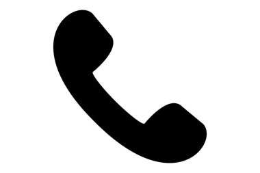 Telefon ikonu. Glyph telefon sembolü.
