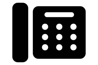 Telefon ikonu. Glyph telefon sembolü.