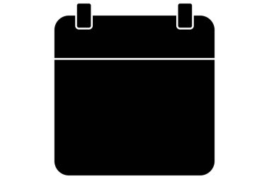 Takvim simgesi. Kabartma takvim sembolü.