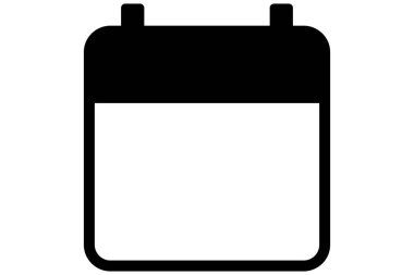 Takvim simgesi. Özet takvim sembolü.