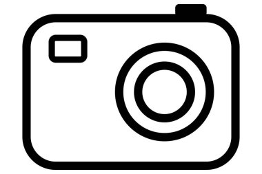 Fotoğraf makinesi simgesi. Kamera sembolü. Fotoğraf ve görüntü simgesi.