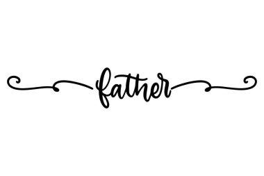 Babalar günü ayırıcısı. Babalar Günü için el çizimi ayırıcı.