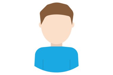 Kullanıcı avatar karakteri. Çizgi film karakteri dairede. Kullanıcı karakter simgesi