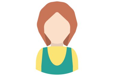 Kullanıcı avatar karakteri. Çizgi film karakteri dairede. Kullanıcı karakter simgesi