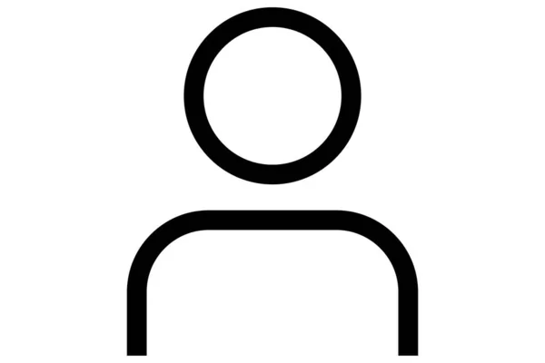 Uživatelský Avatar Symbol Profilu Osnovy Průhledný Znak Avatara — Stockový vektor