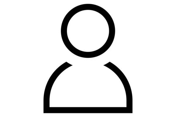 User Avatar Outline Profile Symbol Transparent Avatar Sign — Stock Vector