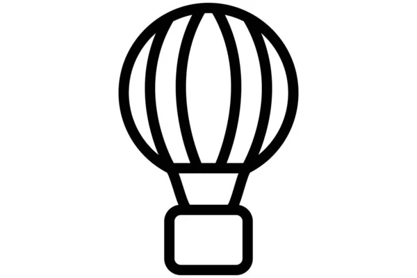 Air Balloon Icon Outline Air Balloon Symbol — Stock Vector