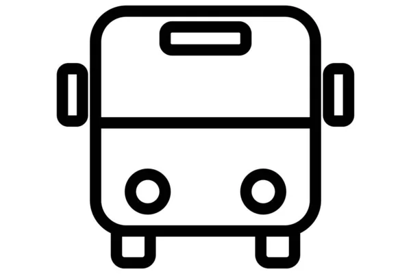 Значок Автобуса Символ Школьного Автобуса Прозрачный Автомат — стоковый вектор