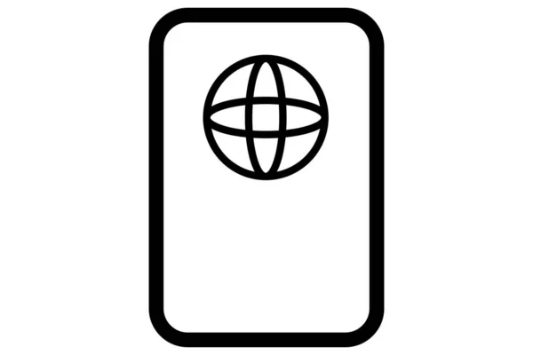 Εικόνα Διαβατηρίου Συνοπτικό Σύμβολο Διαβατηρίου — Διανυσματικό Αρχείο
