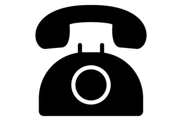 Telefoon Icoon Glyph Telefoon Symbool — Stockvector