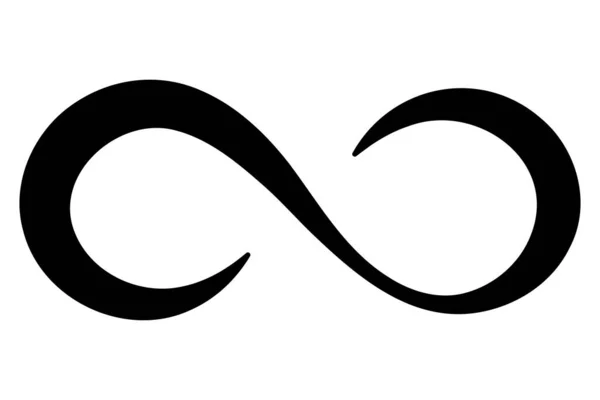 Symbol Nieskończoności Wieczny Znak Ikona Nieskończona — Wektor stockowy