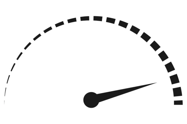 Speed Level Progress Indicator Speedometer Scale — Stock Vector