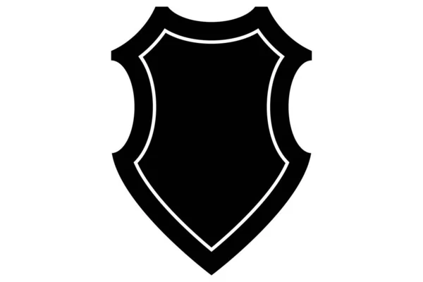 Icono Del Escudo Símbolo Protección Símbolo Escudo — Archivo Imágenes Vectoriales