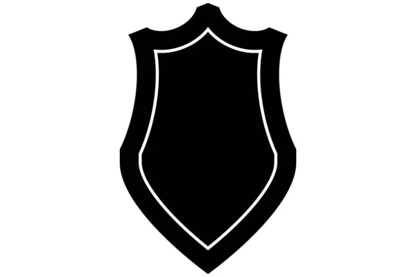 Icono Del Escudo Símbolo Protección Símbolo Escudo — Archivo Imágenes Vectoriales