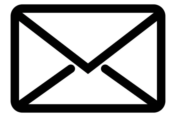 Envelope Correio Ícone Correio Símbolo Envelope Transparente — Vetor de Stock