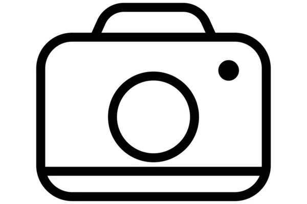 Значок Фотокамеры Символ Камеры Фото Видео Значок — стоковый вектор