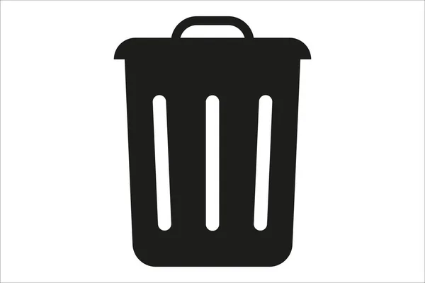 垃圾箱 回收站图标 垃圾容器符号 — 图库矢量图片