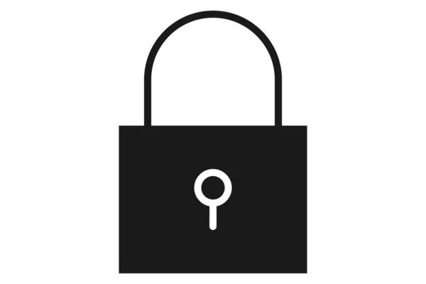 Padlock Icon Privacy Symbol Lock Icon Private Sign Padlock Black — Stock Vector