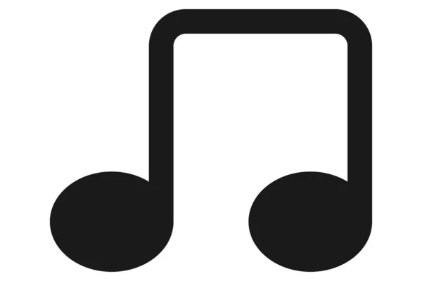 Symbole Musical Icône Musique — Image vectorielle