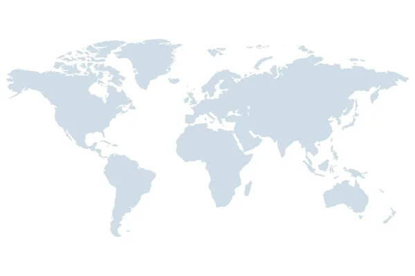 Παγκόσμιος Χάρτης Εικονογράφηση Γήινες Ήπειροι Παγκόσμια Σιλουέτα — Διανυσματικό Αρχείο