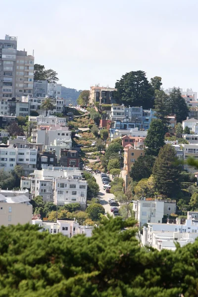 Ulica San Francisco Lombard — Zdjęcie stockowe