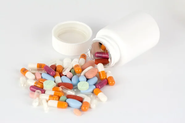 Caja de pastillas distribuida — Foto de Stock