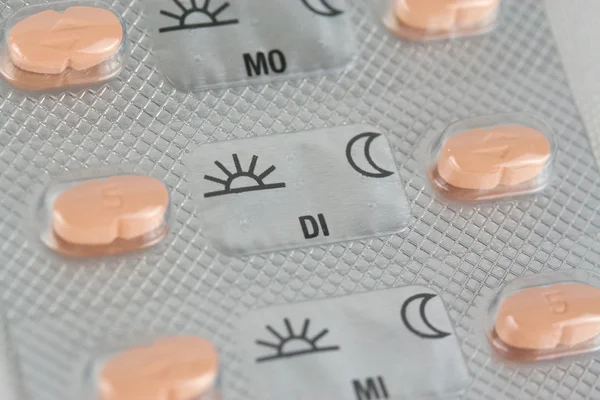 Tabletten Mo Di Mi — Stock Photo, Image